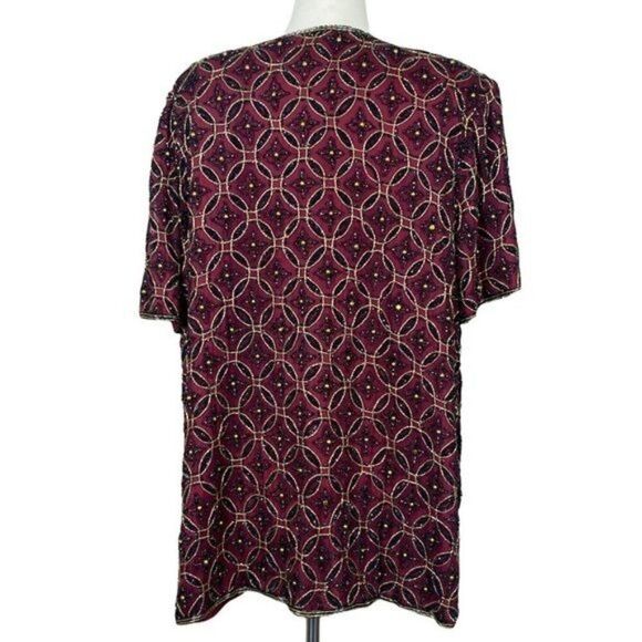 Stenay Women Beaded Evening Jacket 1X - Picture 3 of 5